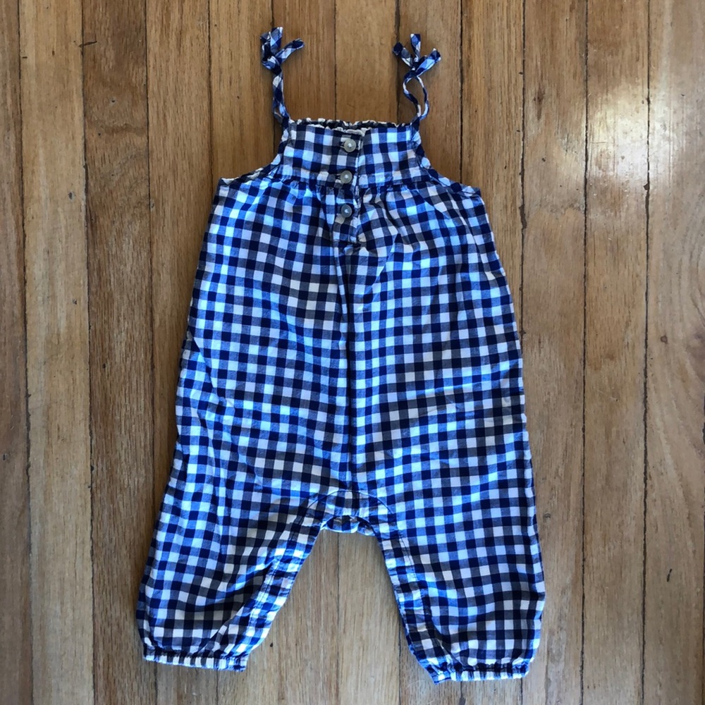 Baby Gap blue gingham One Piece